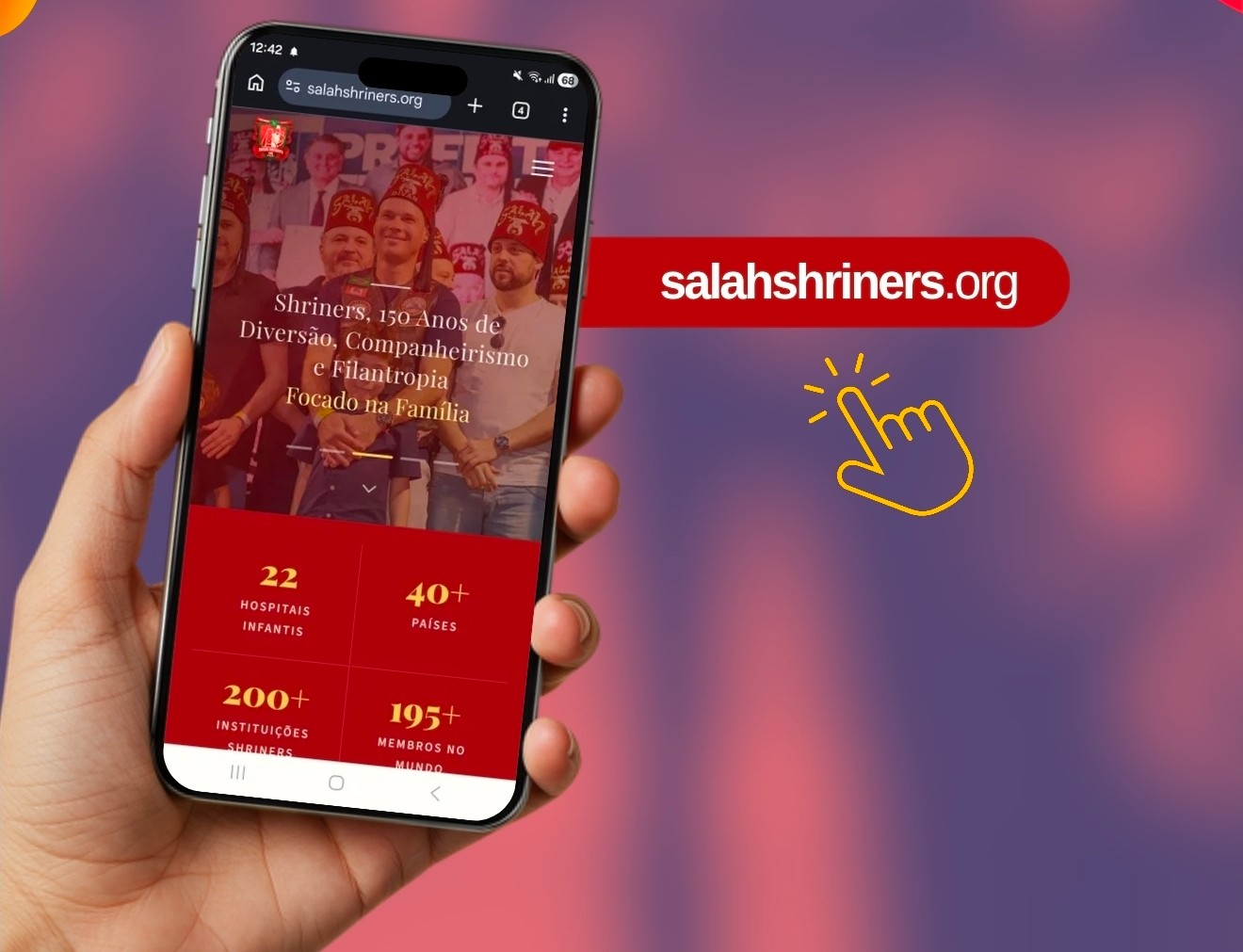 Salah Shriners lança novo site com estrutura moderna e navegação simplificada