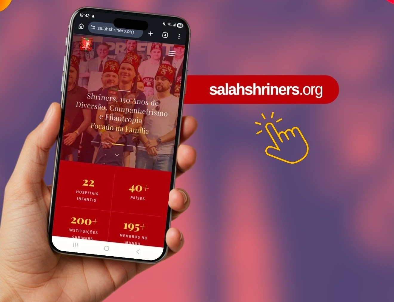 Salah Shriners lança novo site com estrutura moderna e navegação simplificada